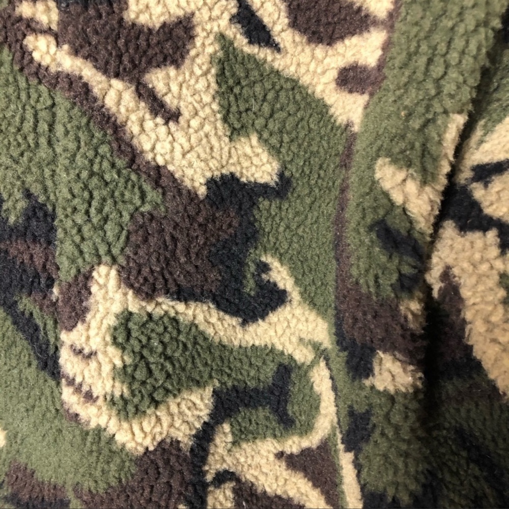 BLQ Basiq shearling camo jacket size 0= Size Small - Picture 4 of 6